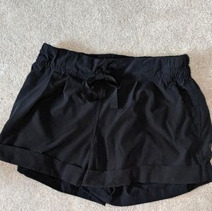Lululemon Black Tie Waist Shorts